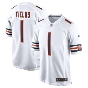 Nike NWT Men's Chicago Bears Justin Fields Nike White Game Jersey XL